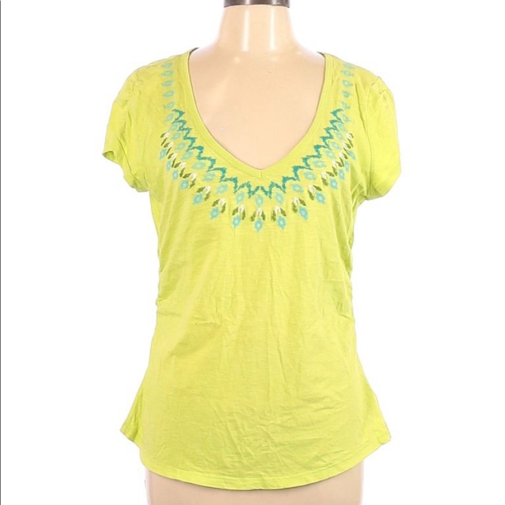 Atletha embroidered green shirt